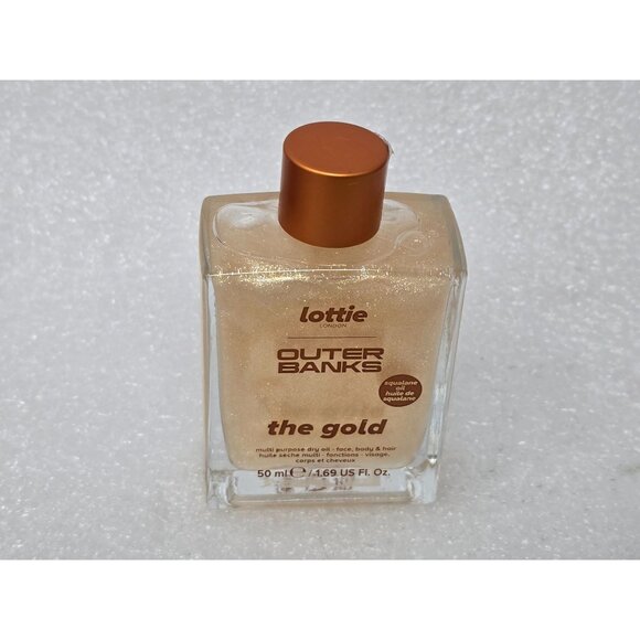 Lottie London Outer Banks The Gold Dry Oil For Face Body & Hair Champagne Glow - Picture 1 of 2